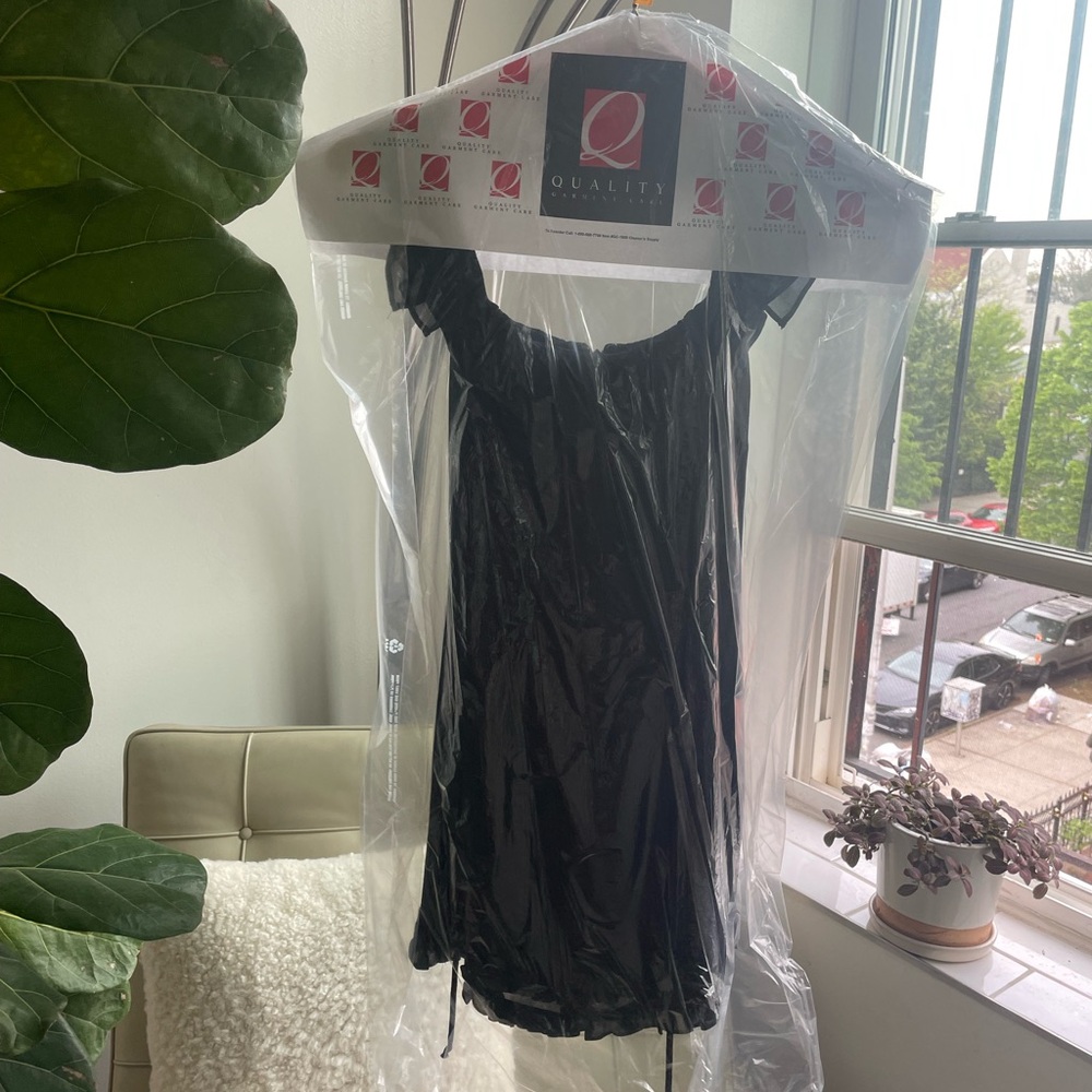 Reformation Black Ruffle Mini Dress - Picture 10 of 10